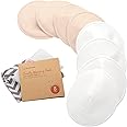 Coussinets d'allaitement en bambou biologique - 8 coussinets lavables + sac de lavage - Coussinet d'allaitement pour la mater