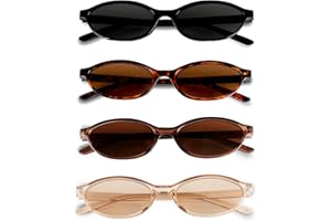 BUTBU Gafas de Sol Retro, Retro Gafas de Sol Ovaladas para Mujer y Hombre, Gafa-s de Ret-ro Cat Eye Clasicas, Gafa de Protección UV400, Protección UV para Conducir Viajes