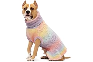 Lelepet Maglione per cani XL, maglione per cani di taglia grande, pullover per cani lavorato a maglia a maglia caldo vestito natalizio per cani di taglia grande, maglione per cani di taglia grande,