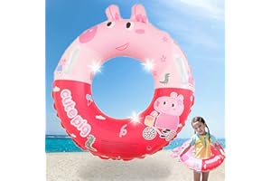Ctxtqtdt Bouee Piscine Enfant avec Poignée, Anneau De Natation pour Les Enfants de 3 à 6 Ans, pour Summer Pool Beach Party Jouets de Enfant- Ø 50 CM