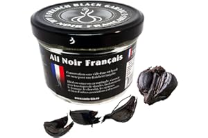 French Black Garlic - Tête d'Ail Noir Français de Piolenc - Ingrédient Culinaire de Prestige - Antioxydant Naturel, Riche en Vitamines et Oligo-Éléments - 50 Grammes