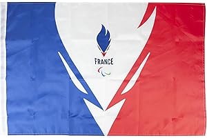 Drapeau FRANCE Paralympiques PARIS 2024 - Collection officielle Jeux Olympiques et Paralympiques