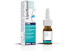 ‎LIPONASAL LipoNasal Nasenpflege, Nasenspray Kinder und Erwachsene zur Befeuchtung und Pflege der Nasenschleimhaut, mit Dexpanthenol, ohne Konservierungsmittel, 10 ml