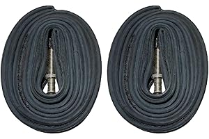 cyclingcolors 2X Chambre à air vélo 700x19/23C (19/23-622) Valve Presta Fine française idéal Route Course Gravel Fixie singlespeed