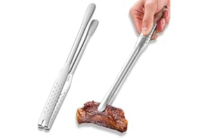 DGSLWH 1 szt. szczypce do serwowania żywności ze stali nierdzewnej, pęseta kuchenna kulinarna, klips do grilla, klasa spożywcza, antypoślizgowe szczypce ze stali nierdzewnej, odpowiednie do gotowania