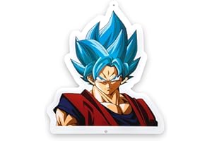 TEKNOFUN - Licenza ufficiale Dragon Ball Super - Murale Neon LED GOKU - Decorazione luminosa - Cavo USB (incluso) - Consegnato con 2 supporti - Per bambini e adulti - A partire da 14 anni - 811414