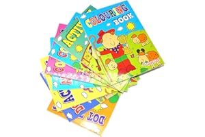 Sixstore 8 X A6 Mini Livres de Coloriage pour Enfants Sacs de Fête Jouets de Remplissage, Activités de Voyage Divertissantes et Cadeaux de Fête (Ferme)