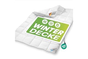 ‎ETÉREA HIMMLISCHE QUALITÄT eterea Winterdecke 135x200 extra warm - Frieda Steppdecke nach Oekotex 100 - Ganzjahresdecke 135x200 - Extra Weiches Oberbett - Blanket Duvet Decke - Winter Bettdecke 135x200cm Weiß