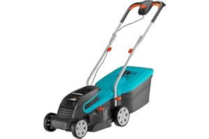 Gardena Akku-Rasenmäher PowerMax 32/36V P4A Ready-to-Use Set: Rasenmäher bis 200 m², 32 cm Schnittbreite, 30 l Fassungsvolumen, Schnitthöhe 20-60 mm, inkl. 2 x 18V P4A Akku (14621-20)