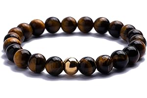 Alton of Sweden Premium Bracelet for Men, Pearl Bracelet for Men with Gemstones and Stainless Steel Pearl, Exclusive Jewellery Box, Great Gift Idea, Handmade