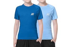 MEETWEE Boy Long/Short Sleeve Rash Vest Guard Kids Swimming Top UV Sun Protection UPF 50+ Quick Drying