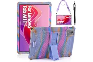 KATUMO Etui dla Lenovo M11 Tablet 11 Cala (TB-330FU), Obudowy na tablety dla dzieci z Lenovo Tab M11 2024 / LENOVO Xiaoxin Pad 2024, Etui z Miękkiej Gumy z Paskiem na Ramię i Długopisem