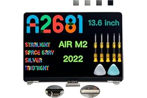 (Starlight) Seven Puppy Ersatz für 14,2 Air 13,6 Zoll M2 2022 A2681 EMC 4074 13,6 Zoll 2560 x 1664 Full LCD Bildschirm Display Komplette Montage