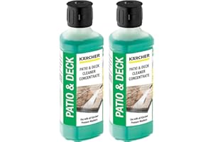 KÄRCHER KARCHER Genuine Patio + Deck Pressure Washer Cleaner Detergent Fluid - Mixes up to 5L (Pack of 2)