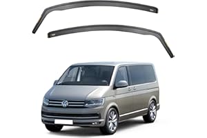 iSpeed Wind Deflectors For Volkswagen VW Transporter/Multivan T5 / T6 2003-2023 2pc Set - Keep Your Car Ventilated in Rain - Reduce Wind Turbulence