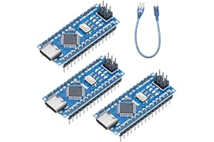 Nano Carte de développement Binghe 3 pièce Nano avec CH340 Chip avec câble USB 5V 16M Version à Puce soudée Interface Type-C Compatible avec Arduino