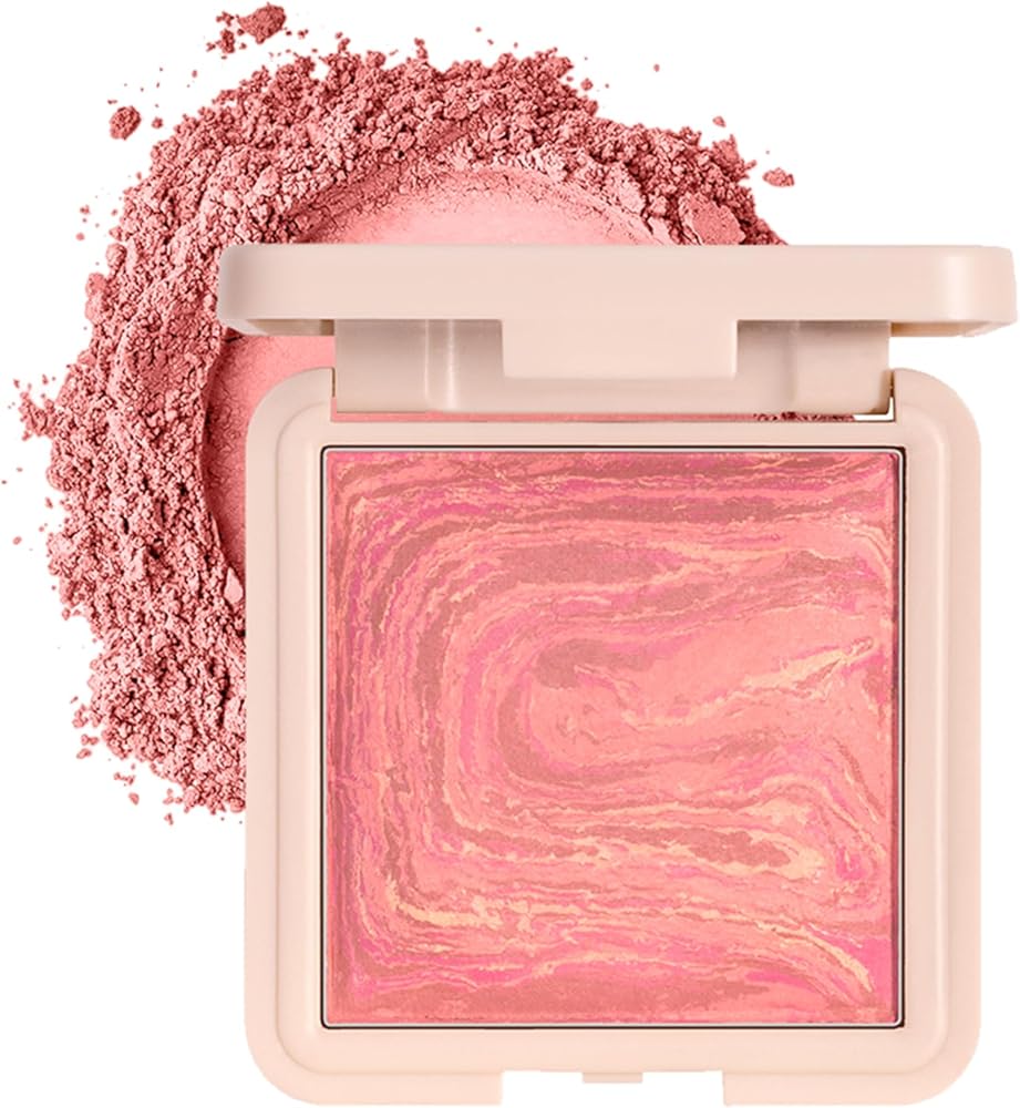 Note Cosmetics Marble Baked Blusher Fırınlanmış Allık & Aydınlatıcı - 04 Rosy Rose
