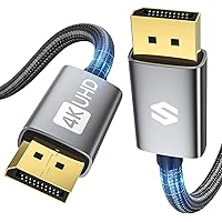 DisplayPort-Kabel 144Hz 1m, Stöd 4K@60Hz, 2K@144Hz, 2K@165Hz, 3D, DP-Kabel Kompatibel med FreeSync och G-Sync, Silkland Displ