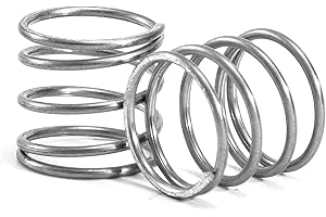 GUNGY Muelles de Compresion de Acero Inoxidable Resorte de Compresión 15mm Diámetro Alambre 1,2mm Diámetro Exterior 16mm Fuerza del Resorte 1,2kg 4 Piezas