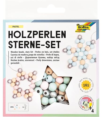 Kit Perles Seaside Folia - 535 Perles + Élastique 2,2 M + Boîte Coquillage