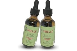 Mielle Organics Lot de 2 huiles de croissance à la menthe et au romarin pour renforcer le cuir chevelu et les cheveux, infusées avec de la biotine pour encourager la croissance