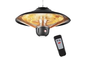 DONYER POWER utomhusvärmare för trädgård terrassvärmare med fjärrkontroll 800W/1200W/2000W halogenvärmare vattentät växthus infraröd värmare