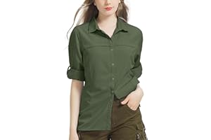 WINEBOX Women's UPF40+ Hiking Shirt: UV Protection, Quick-Drying, Casual Long Sleeve for Fishing, Safari, Beach Travel, and Golf