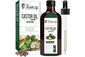 Kanzy Ricinolja för Hår Ogonfransar och Ogonbryn 100ml Kall Pressad Ricinolja för hårväxt 100% Naturlig och Ren Castor Oil me