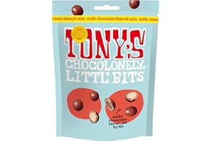 Tony's Chocolonely - Littl’ Bits Chocolate Mix Balls - Mini Milk Biscuit Chocolates in Sharing Pouch - 100g