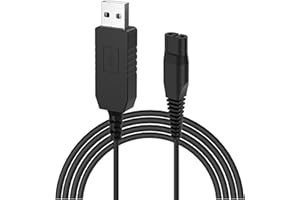 Ancable - Cavo di alimentazione per rasoio Philips da 4,3 V, cavo USB per Philips Norelco One Blade QP2520, QP2620, A00390, QG3320, RQ320, RQ328, RQ330, RQ331 RQ338, RQ350, serie 10000.