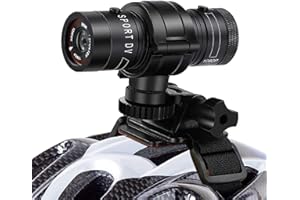 Andoer 1080P Motorcycle Cycling Camera Bicycle Camera Helmet Action Camera 120° Wide Angle Lens IP66 Waterproof Built-in Battery with 32GB TF Card Helmet Mount Bicycle Stand for Outdoor Sports