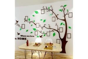 GUANGMU Tree Wall Stickers 3D DIY Tree Wall Decal Art Murals Large Family Photo Frames Tree Decoration for Living Room Bedroom Restaurant Home Decor