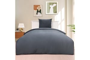 PanxHome Set Copripiumino 135x200cm, Set da 2 Pezzi Parure Copripiumino Natalizio, Caldo e Accogliente Set Copripiumino in Pile di Cristallo, Inclusa 1 Federa 80x80cm