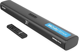 MAJORITY 2.0.2 Dolby Atmos Soundbar | Wall Mountable Bluetooth 3D Sound with 160W Upfiring Speakers | Digital Display, EQ Controls | HDMI, Optical, Aux | Bracket/Fixings and Remote Included Elias