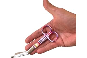 AQOS Tijeras enfermeria - Tijeras punta roma - Tijera punta Roma - Enfermera Apuros - TCAE Accesorios - Material para Enfermeras - Regalos Para Enfermeras - Tijeras Vendaje.