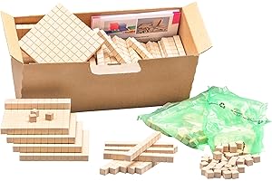 WISSNER® Dienes Klassensatz Naturfarben für Kinder ab 6 Jahren - Interaktive Lernspiele für die Förderung der Kompetenzen - Spielzeug bestehend aus 432 Teilen aus RE-Wood