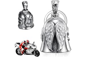 Qeioauek Guardian Bell,Motorrad Glöckchen,Guardian Bell Motorrad Glöckchen,Motorrad Glocke Glücksbringer,Biker Bell,Guardian Bell Motorrad,für Segne Den Frieden, Glücksbringer