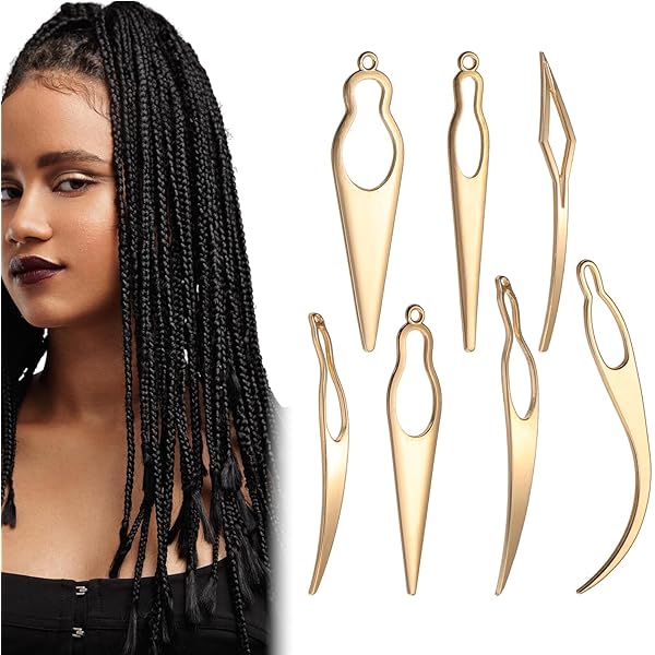 3 Stück Sisterlocks Häkelnadeln - Dreadlock Werkzeug Set In Silber