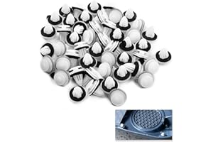 HUKNEQN 100 Piezas Grapas Plastico Coche, Remaches Plastico Coche, Grapas Coche, Clips de Retención de Plástico Universal para Automóviles, Remaches para Fijación de Paneles de Puertas y Carrocería