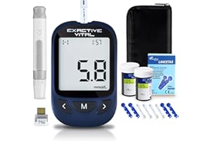 ELERA EXACTIVE VITAL Blood Sugar Monitor, Blood Glucose Tester Kits with 50 Test Strips and 50 Lancets -in mmol/L