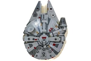 3Dudes & Dad Support mural compatible avec Lego® Star Wars Millennium Falcon - Crochet de rangement conçu sur mesure pour l'ensemble 75257 - Plastique imprimé 3D - Fourni avec matériel de montage