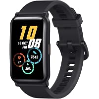 HONOR Watch ES (Black, 4.16cm (1.64") AMOLED Touch Display) 95 Workout Modes, Automatic Workout Recognition, 12 Animated…