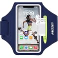 Brassard Sport HAISSKY Avec Poche Pour Écouteurs - Compatible IPhone 15/14/13/12/11, Samsung Galaxy Et Plus - Jusqu'à 6,4 Pouces
