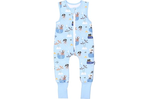 TupTam Saco de Dormir Bebé con Piernas – Saco de Dormir Niños 2.5 TOG para Todo el Año, Algodón OEKO-TEX