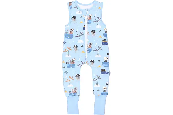 TupTam Saco de Dormir Bebé con Piernas – Saco de Dormir Niños 2.5 TOG para Todo el Año, Algodón OEKO-TEX