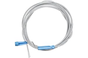 KOSHIFU Furet Deboucheur Canalisation 5m*5mm, Débouchage Canalisation Sonde de Debouchage pour Nettoyage Tuyaux Cuisine Douche Baignoire Evier