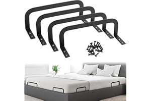 QWORK® Uchwyt na materac do łóżka, antypoślizgowy uchwyt na materac, korek do materaca, do solidnych paneli łóżek, drewnianych ram łóżek, 4 szt