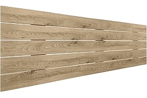 DHOME Cabecero de Madera reciclada DM Estilo Palet Horizontal Cama Palets Herrajes incluidos (160cm, Cambrian Madera)