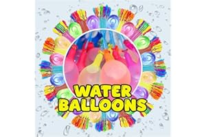 ASPIRE UK 111 Water Balloon Quick and Easy Filling Assorted Water Bombs With Hose Nozzle – Fun Summer Toy for Kids, Garden, Pool Parties & Outdoor Games