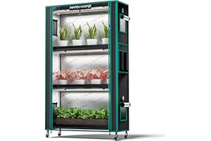 MARS HYDRO 2025 Plant Stand with Grow Lights,4-Tier Plant Shelf with 6 Full Spectrum LED Lamps (150W, 3ft) & Grow Tent | for Vegetables, Seedlings, Plant Growth | 5000K, 37×14×59''